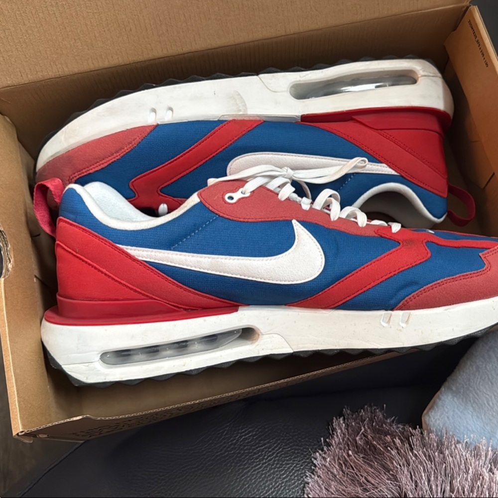 Nike Red and Blue Sneakers with White Details 

Used lightly